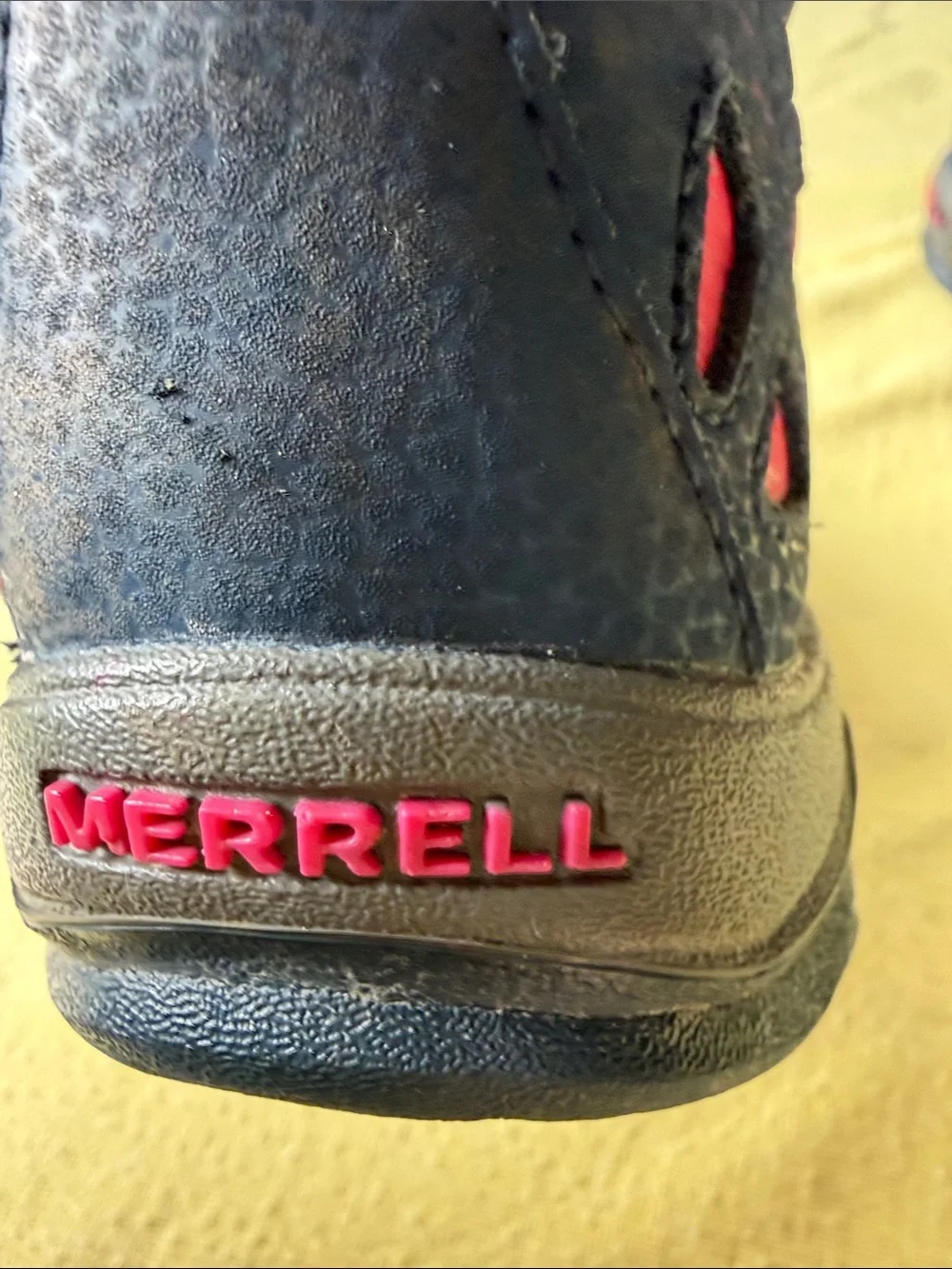 Merrill Kids Navy and Pink High-Top Adventure Boots